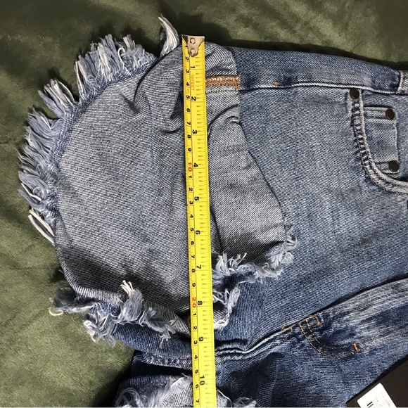 ONE TEASPOON PACIFICA BANDITS BLUE DENIM SHORTS Size 24 Style 22964 100% COTTON - Picture 10 of 15